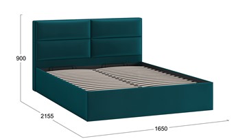 Кровать с механизмом 2-спальная Глосс Тип 1 (Велюр Confetti Izumrud) в Коврове - предосмотр 1
