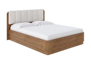 Кровать с подъемным механизмом Wood Home 2 160х200, Велюр (Антик (сосна) с брашированием/Лофти Лён) в Коврове