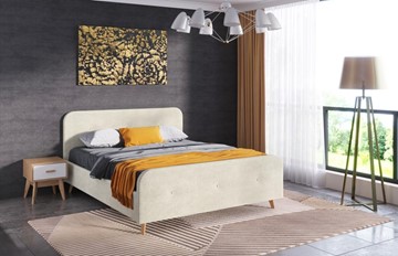 Спальная кровать Сиерра 1200 (без основания) Торонто светло-бежевый в Коврове - предосмотр 1