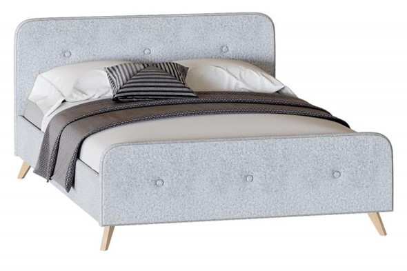 Кровать Сиерра 900 (без основания) Аура серый в Коврове - изображение