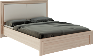 Кровать Глэдис М31 (Шимо светлый/Белый текстурный) в Коврове