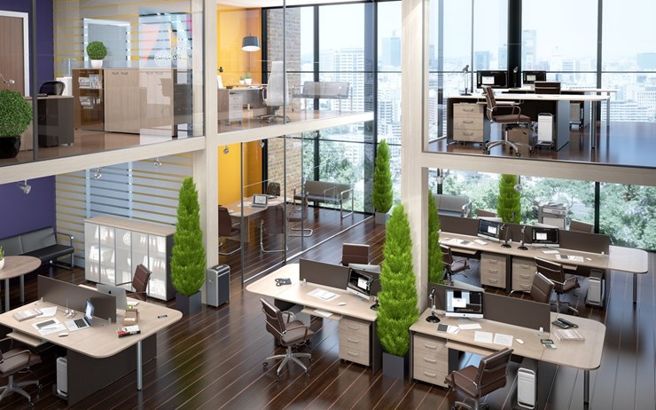 Офисный набор мебели Xten в опенспэйс для четырех сотрудников в Коврове - изображение 4