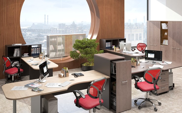 Набор мебели в офис Xten для двух сотрудников с тумбочками в Коврове - изображение 5
