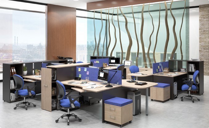 Набор мебели в офис Xten для двух сотрудников с тумбочками во Владимире - изображение 6