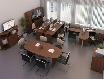 Набор мебели в офис Комфорт №3 (французский орех) во Владимире