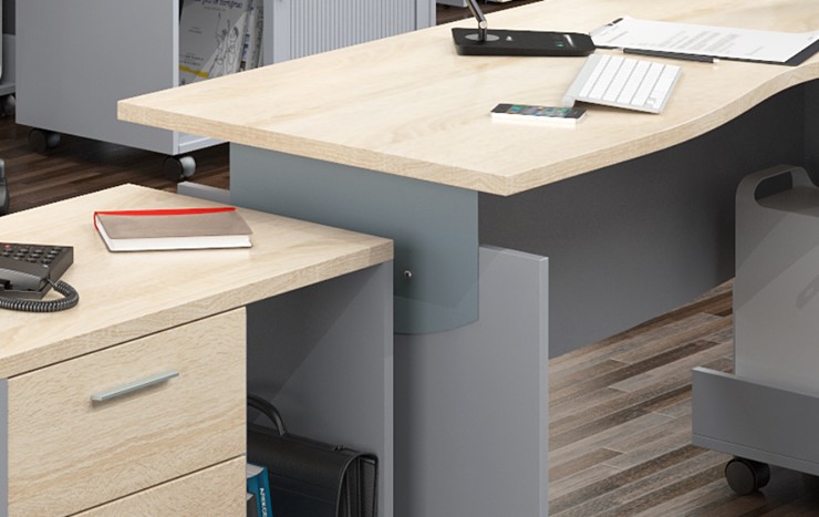Офисный набор мебели OFFIX-NEW для 4 сотрудников с двумя шкафами в Коврове - изображение 2