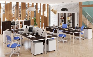 Офисный набор мебели Imago S - два стола, две тумбы во Владимире