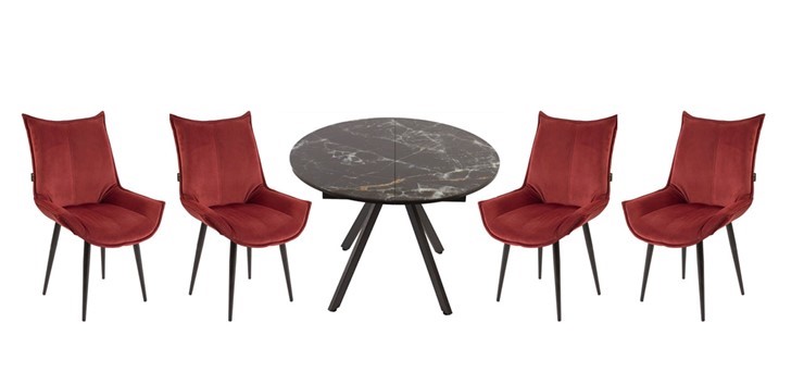 Обеденный набор стол Олимп, 4 стула Осло в Коврове - изображение