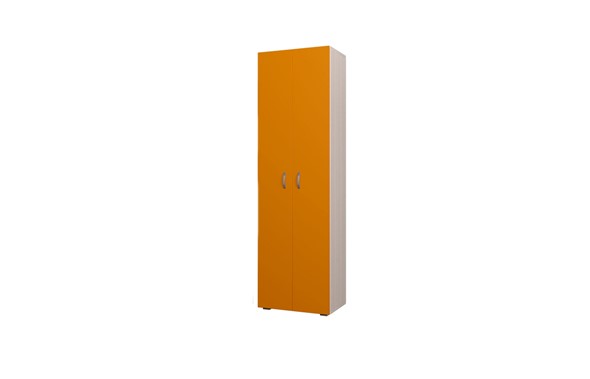 Двухдверный детский шкаф 600 ДО Млечный дуб, Оранжевый в Коврове - изображение