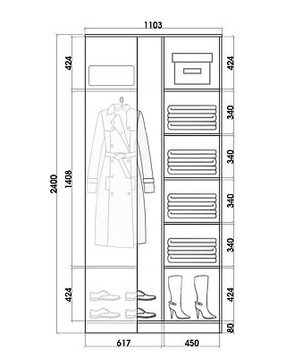 Детский угловой шкаф Хит-У-24-4-77-25, Медвежата, Венге во Владимире - изображение 2