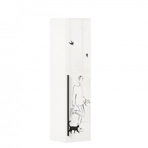 Шкаф одностворчатый Джоли Тип 1 ЛД 535.010, Серый шелк в Коврове