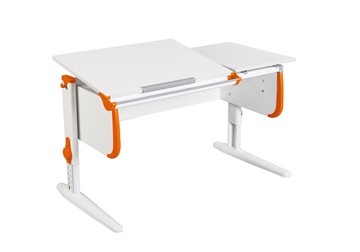 Детский стол-трансформер 1/75-40 (СУТ.25) белый/белый/Оранжевый в Коврове - предосмотр