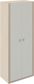 Шкаф 2-х створчатый Глэдис М22 (Шимо светлый/Белый текстурный) в Коврове