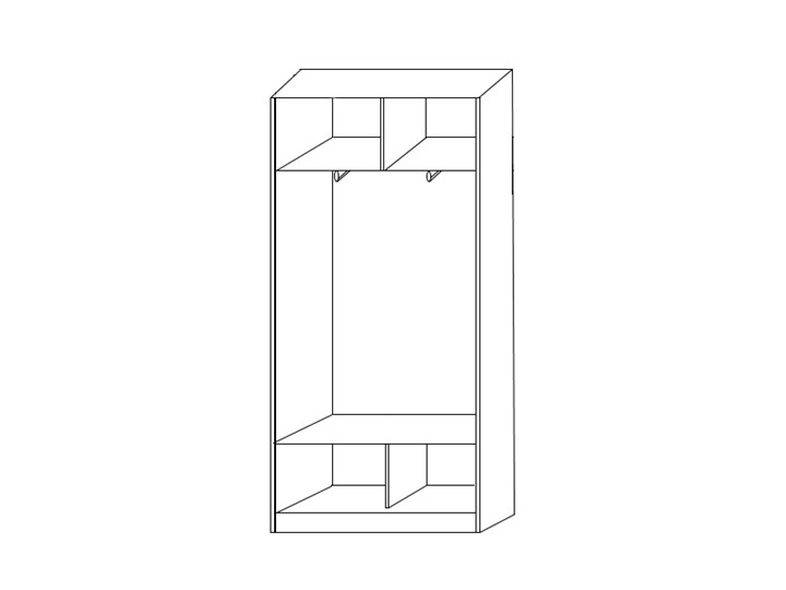 Шкаф 2200х1200х420 с одним зеркалом ХИТ 22-4-12/2-15 Дуб Млечный в Коврове - изображение 1