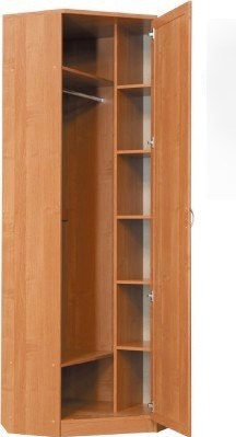 Шкаф 402 угловой со штангой, цвет Дуб Сонома в Коврове - изображение 1