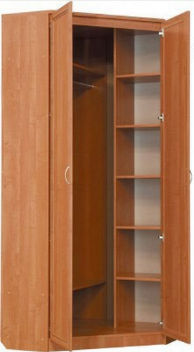 Шкаф распашной 401 угловой со штангой, цвет Венге во Владимире - изображение 1