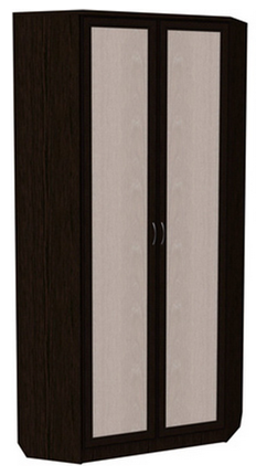 Шкаф распашной 401 угловой со штангой, цвет Венге во Владимире - изображение
