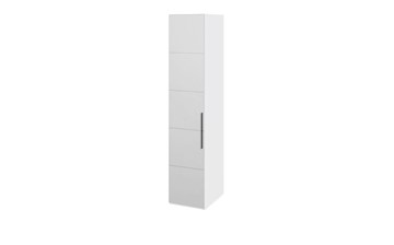 Распашной шкаф Наоми с зеркальной дверью правый, цвет Белый глянец СМ-208.07.02 R в Коврове