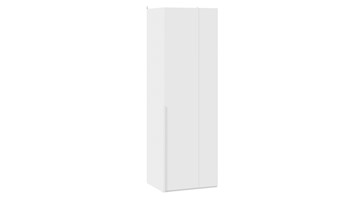 Одностворчатый угловой шкаф Порто (580) СМ-393.07.006 (Белый жемчуг/Белый софт) в Коврове