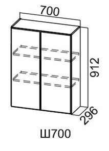 Кухонный шкаф Модус, Ш700/912, галифакс в Коврове