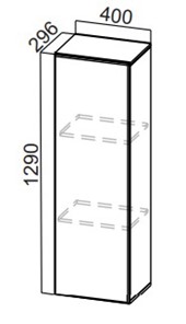 Кухонный пенал-надстройка Стайл, ПН400(720/296), МДФ в Коврове