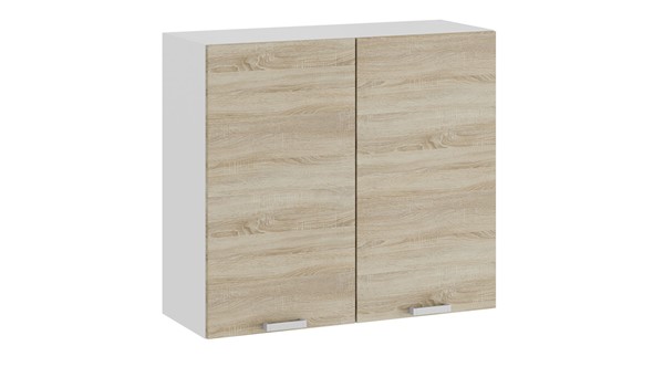 Навесной кухонный шкаф Гранита 1В8 (Белый/Дуб сонома) в Коврове - изображение