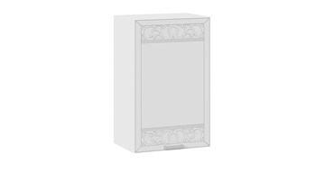 Навесной шкаф Долорес 1В45 (Белый/Сноу) в Коврове