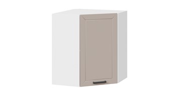 Навесной кухонный  угловой шкаф Лорас 1В6У (Белый/Холст латте) в Коврове