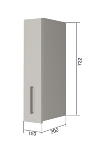 Кухонный шкаф Sanvut В7 15, Сатин/Антрацит в Коврове