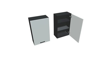Кухонный шкаф ВС9 60, Белое гладкое Ламарти/Антрацит в Коврове