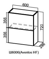 Навесной барный шкаф Модус, Ш600б/720, (Aventos HF), галифакс в Коврове