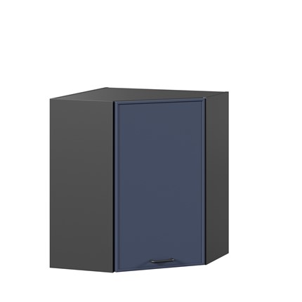Угловой кухонный шкаф Индиго ЛД 298.610.000.158, Чёрный/Тёмно-синий в Коврове - изображение