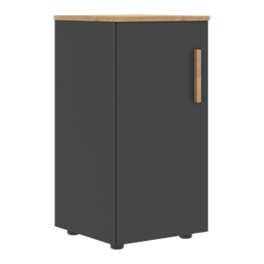 Низкий шкаф колонна с левой дверью FORTA Графит-Дуб Гамильтон  FLC 40.1 (L) (399х404х801) во Владимире