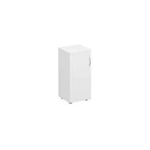 Шкаф для документов низкий узкий закрытый Комфорт КФ, белый премиум (40x38x84) К.508 ДШ во Владимире