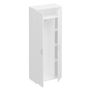Шкаф для одежды с дополнением Комфорт КФ, белый премиум (80x38x200) К.531 ДШ во Владимире