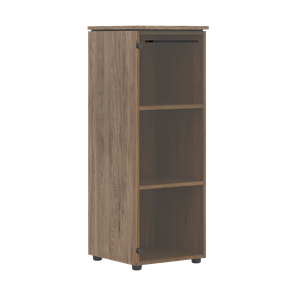 Шкаф колонна для офиса средней высоты MORRIS TREND Антрацит/Кария Пальмира MMC 42.1 (429х423х821) в Коврове