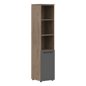 Шкаф колонка с глухой нижней дверью MORRIS TREND Антрацит/Кария Пальмира MHC 42.5 (429х423х1956) в Коврове