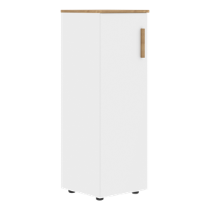 Шкаф колонна средний с левой дверью FORTA Белый-Дуб Гамильтон  FMC 40.1 (L) (399х404х801) в Коврове