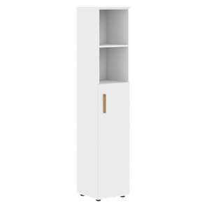 Высокий шкаф с глухой средней дверью  правой FORTA Белый FHC 40.5 (R) (399х404х1965) в Коврове