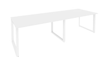 Стол для совещаний O.MO-PRG-2.3 Белый/Белый бриллиант во Владимире