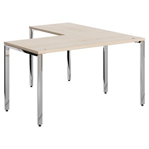 Письменный угловой  стол для персонала левый XTEN GLOSS  Бук Тиара  XGCT 1415.1 (L) (1400х1500х750) в Коврове