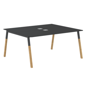 Стол для переговоров FORTA Черный Графит-Черный Графит-Бук FWST 1513 (1580x1346x733) в Коврове