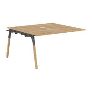 Переговорный стол FORTA Дуб Гамильтон-Черный графит-Бук FIWST 1313 (1380х1346х733) в Коврове