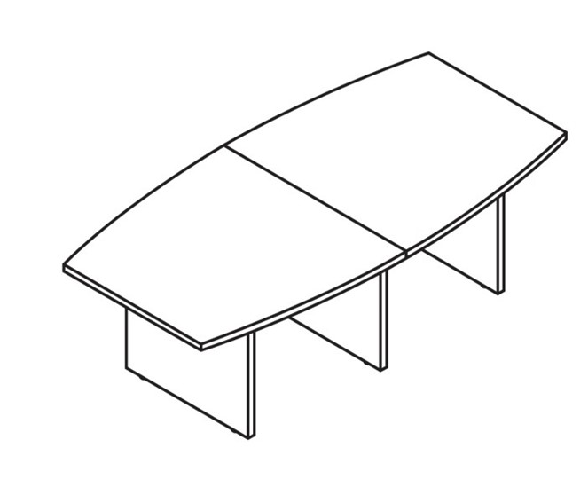 Стол для переговоров MORRIS TREND Антрацит/Кария Пальмираа MCT 2412.1 (2400x1200x750) во Владимире - изображение 1