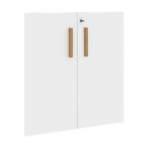 Двери для шкафов низкие с замком FORTA Белый FLD 40-2(Z) (794х18х766) во Владимире