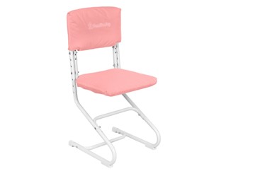 Комплект чехлов на сиденье и спинку стула СУТ.01.040-01 Розовый, Замша в Коврове