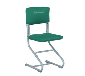 Комплект чехлов на сиденье и спинку стула СУТ.01.040-01 Зеленый, Замша в Коврове