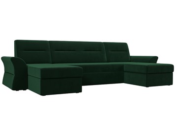 Большой П-образный диван Клайд, Зеленый (Велюр) в Коврове