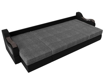 П-образный диван Меркурий П, Серый/черный (рогожка/экокожа) в Коврове - предосмотр 5