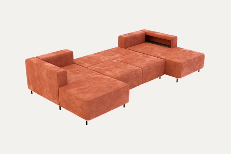 П-образный диван P-0-M П ( П1+Д5+Д2+Д5+П1) в Коврове - изображение 1